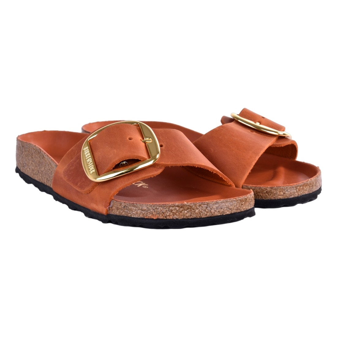 CIABATTA MADRID BIG BUCKLE OILED LEATHER BIRKENSTOCK 1026632 BURNT_ORANGE