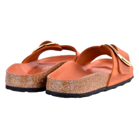 CIABATTA MADRID BIG BUCKLE OILED LEATHER BIRKENSTOCK 1026632 BURNT_ORANGE