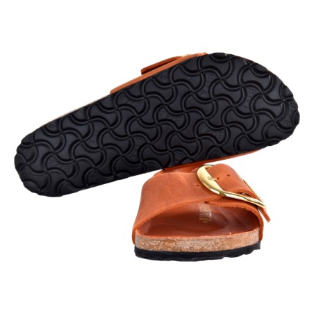 CIABATTA MADRID BIG BUCKLE OILED LEATHER BIRKENSTOCK 1026632 BURNT_ORANGE