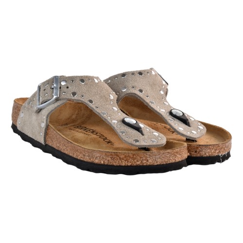 INFRADITO GIZEH RIVET BORDER BIRKENSTOCK 1029388 TAUPE