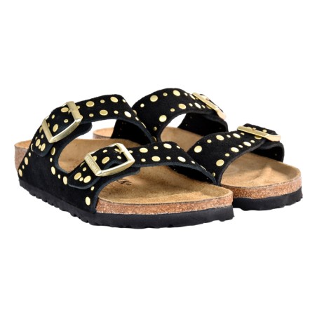 CIABATTA ARIZONA SUEDE LEATHER BIRKENSTOCK 1030348 BLACK