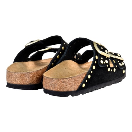 CIABATTA ARIZONA SUEDE LEATHER BIRKENSTOCK 1030348 BLACK