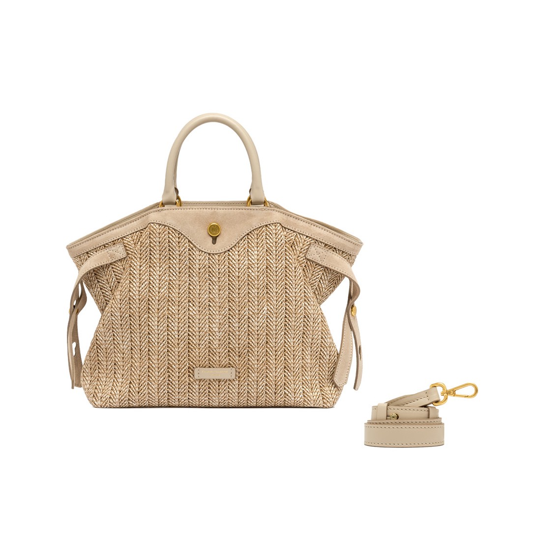 BORSA PELLE E TESSUTO CLAUDETTE GIANNI CHIARINI BS11901/COMM-PGLSPG 211