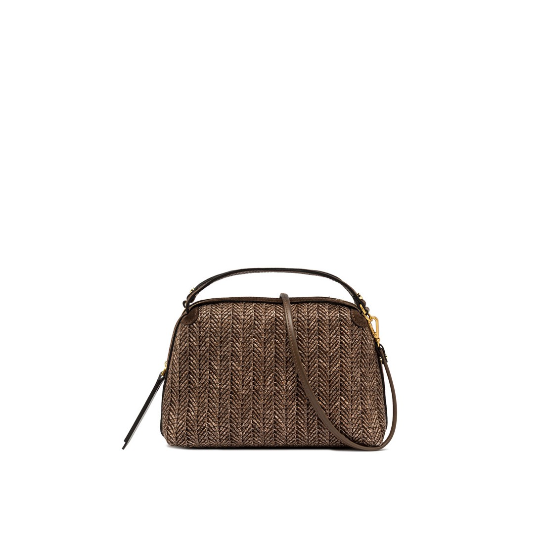 BORSA IN PELLE E TESSUTO ALIFA GIANNI CHIARINI BS8788/COMM-PGLSPG 13840