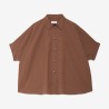 SHIRT OTTOD'AME PCH-DC5233 CIOCCOLATA
