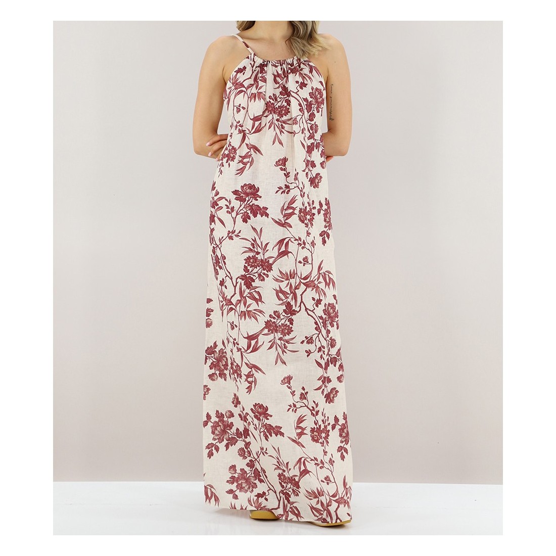 ABITO EMMY STAMPA FIORE SEMICOUTURE S6SS59 FLW65