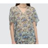 BLUSA PLACIDA STAMPA FIORE SEMICOUTURE Y6SS01 FLW56