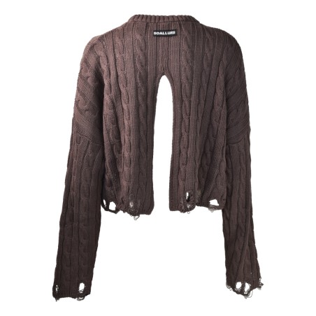 PULL TRECCE SPACCO SCHIENA SO ALLURE E4011D EBONY