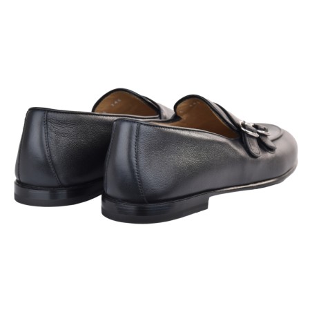 MOCASSINO DOPPIA FIBBIA BARRETT 261U025.6 NERO