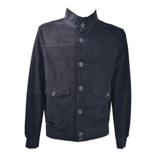 LEATHER BOMBER MAN BULLY 5524/PERF GS11
