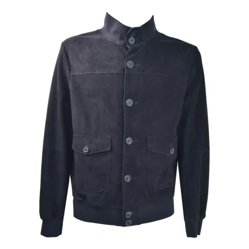 LEATHER BOMBER MAN BULLY 5524/PERF GS11