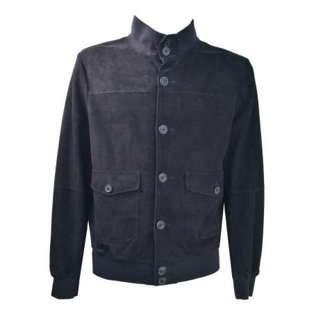 LEATHER BOMBER MAN BULLY 5524/PERF GS11