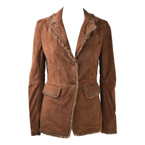 LEATHER JACKET W SUEDE BULLY 7958/FRILL GS08