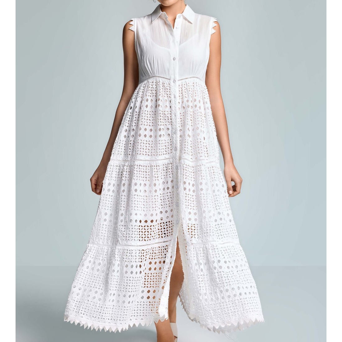 MALLORY LONG DRESS ICONIQUE 002 WHITE