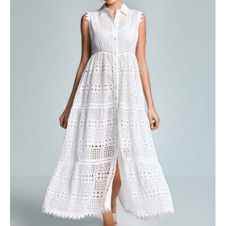 MALLORY LONG DRESS ICONIQUE 002 WHITE