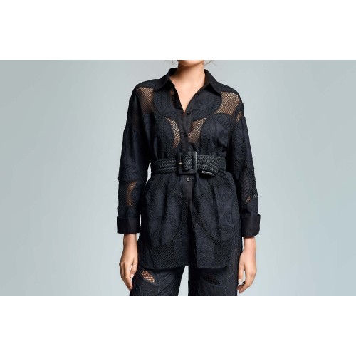 LILY OVER SHIRT ICONIQUE 009 BLACK