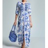 EMMA  MAXI SHIRT DRESS ICONIQUE 038 MULTI