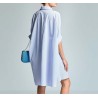 MAXI SHIRT DRESS ICONIQUE 044 BLU