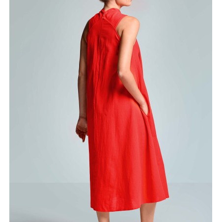 ELOISE SLEEVES MAXI DRESS ICONIQUE 048 RED