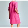 JADE 3/4 SLEEVES DRESS ICONIQUE 077 FUCHSIA