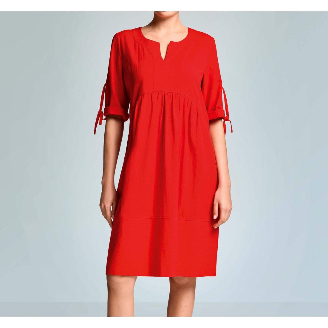 JADE 3/4 SLEEVES DRESS ICONIQUE 077 RED