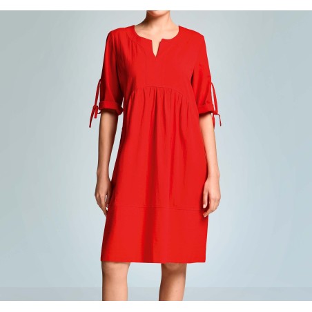 JADE 3/4 SLEEVES DRESS ICONIQUE 077 RED
