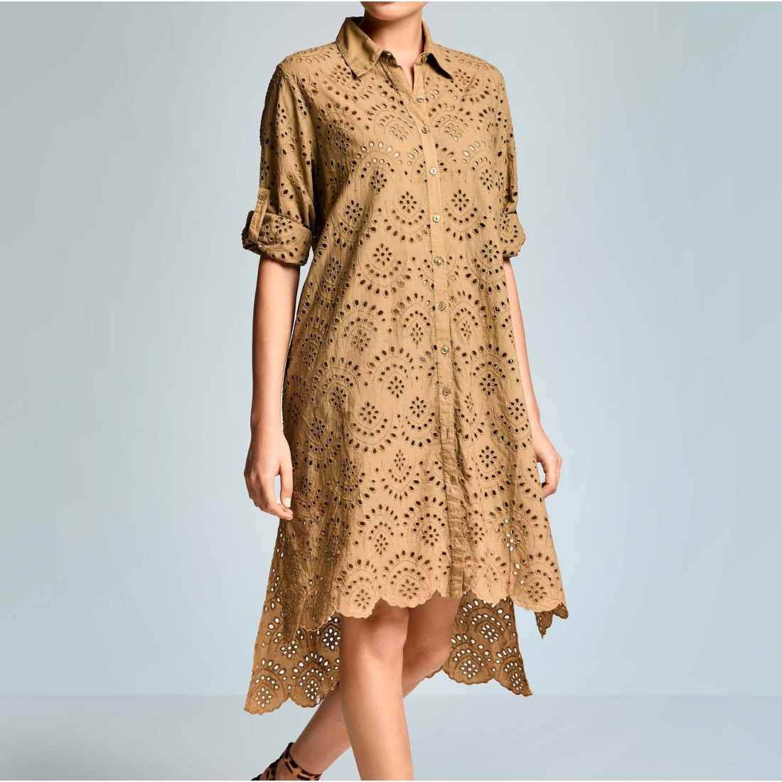 ELLA MAXI SHIRT ICONIQUE 082 KHAKI