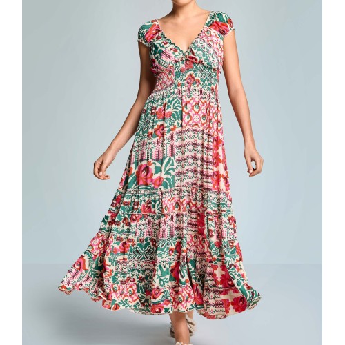 SHIRLEY MAXI DRESS ICONIQUE 096 MULTICOLOR