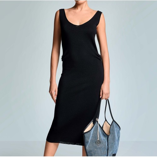 LEONA MIDI DRESS ICONIQUE 107 BLACK
