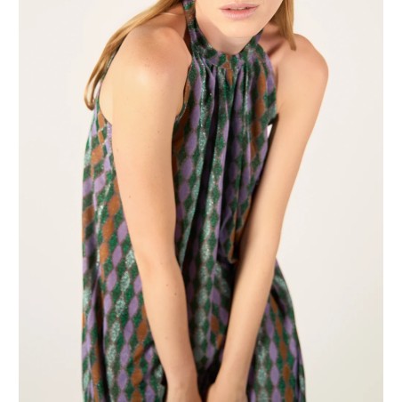 ABITO LUNGO OVER ARTEMIDE LUCE ARTEMIDE.OBLO VERDE