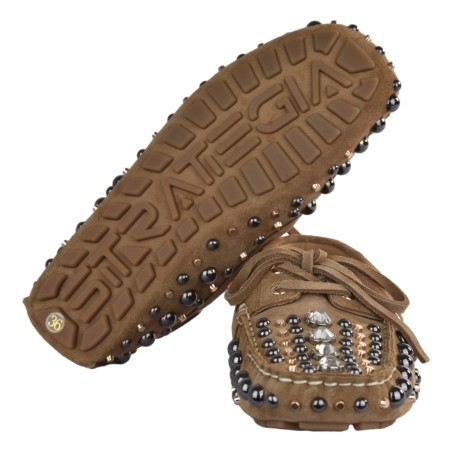 MOCASSINO BORCHIE STRATEGIA R50 CAMEL