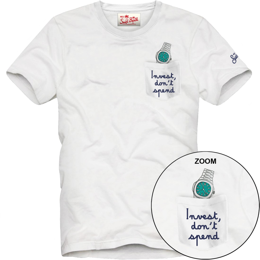 AUSTIN T-SHIRT INVEST DONT SPEND MC2 SAINT BARTH AUS0001 01982L