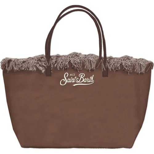 CITY BAG FRINGE CANVAS 18 MC2 SAINT BARTH CBF0001 01742L