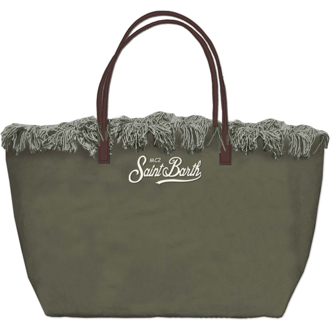 CITY BAG MID FRINGE CANVAS 52 MC2 SAINT BARTH CBMF001 00587L