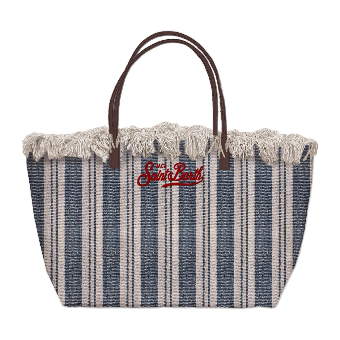 CITY BAG MID FRINGE DOUBLE STRIPES 6141 MC2 SAINT BARTH CBMF001 01762L