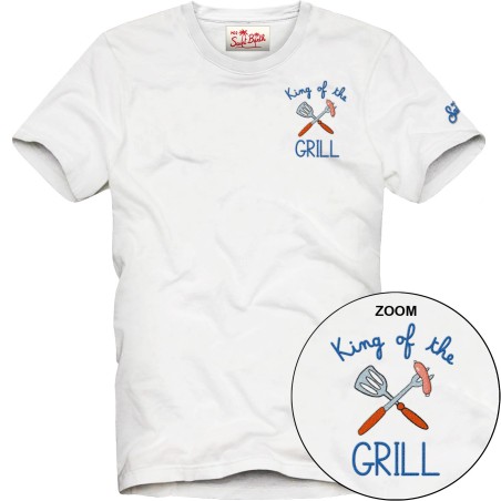 PORTOFINO T-SHIRT BBQ KING 01N MC2 SAINT BARTH POT0001 04334L