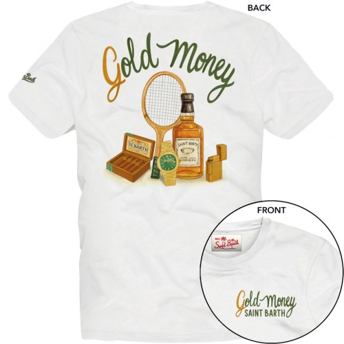 PORTLAND T-SHIRT GOLD MONEY 01N MC2 SAINT BARTH PRL0002 00934L