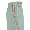 PANTALONE LUNGO CON FRANGE WHITE SAND 22WSD14224 121