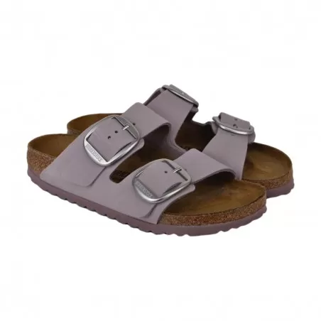 CIABATTA ARIZONA BIG BUCKLE NUBUCK LEATHER BIRKENSTOCK 1023276 LILAC