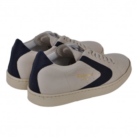 SNEAKERS TORNAMENT NAPPA VALSPORT VT1051W CREMA/BLU
