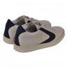SNEAKERS TORNAMENT NAPPA VALSPORT VT1051W CREMA/BLU