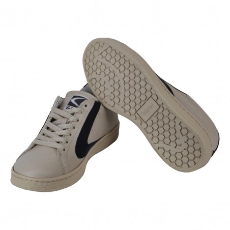 SNEAKERS TORNAMENT NAPPA VALSPORT VT1051W CREMA/BLU