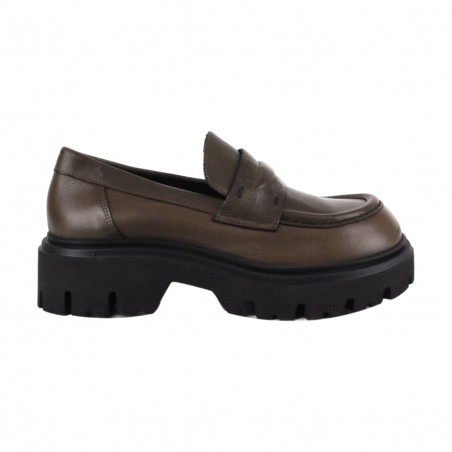 MOCASSINO IN PELLE POESIE VENEZIANE JMN62Q TAUPE