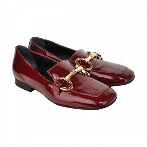 MOCASSINO IN  VERNICE CON MORSETTO POESIE VENEZIANE KIG58 CARTIER