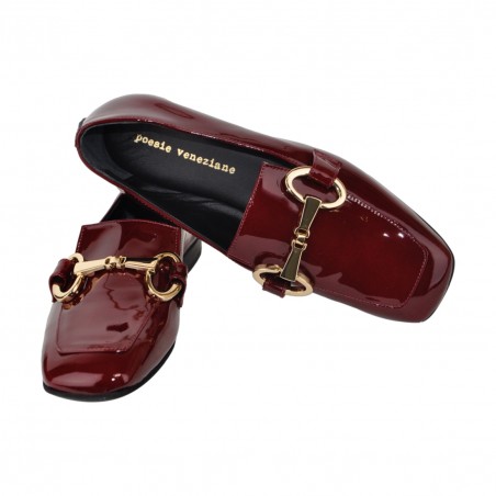MOCASSINO IN  VERNICE CON MORSETTO POESIE VENEZIANE KIG58 CARTIER