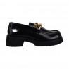 MOCASSINO ABRASIVATO CON ACCESSORIO POESIE VENEZIANE JMC69 NERO