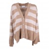 CARDIGAN RIGHE M/CACHEMIRE SO ALLURE R33040 CAMEL