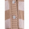 CARDIGAN RIGHE M/CACHEMIRE SO ALLURE R33040 CAMEL