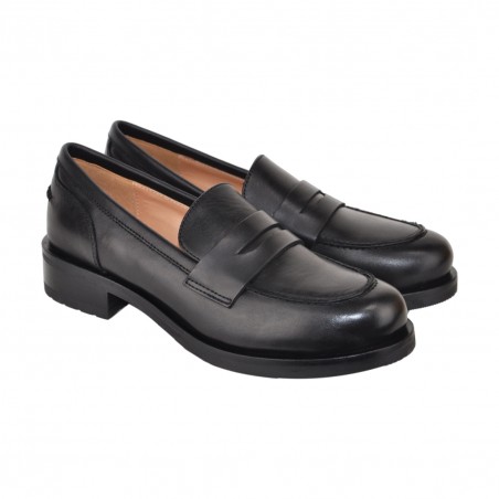 MOCASSINO NAPPA LA PARIGINA V7101-944-G NERO