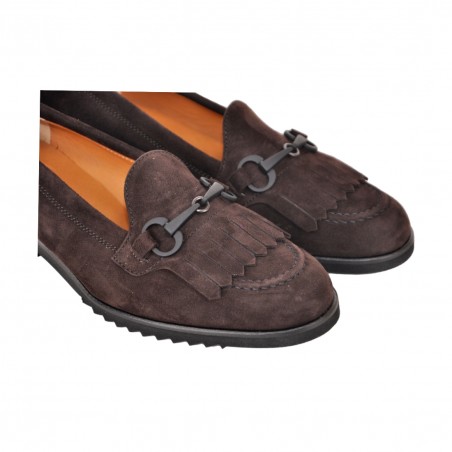 MOCASSINO CON FRANGE E MORSETTO TORLASCO 4398.3 T.MORO